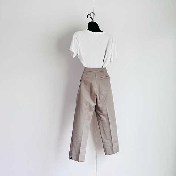 Topshop cropped taupe pants - size xs - Picture 5 of 8